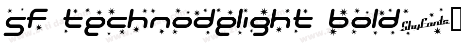 SF Technodelight Bold字体转换